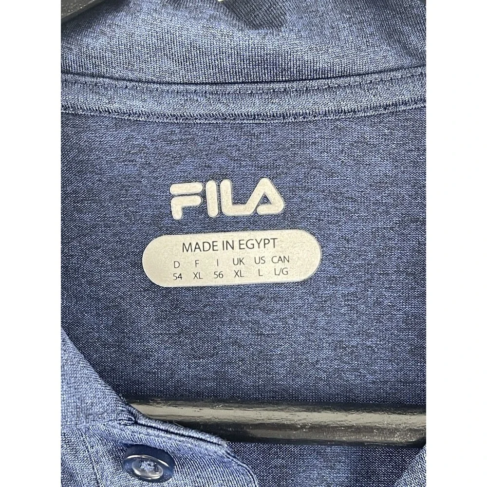 Fila Navy Blue Golf‎ POLO SHIRT Large L